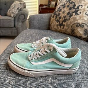 Old School Vans Sneakers Turquoise